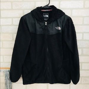Black fleece North Face Jacket